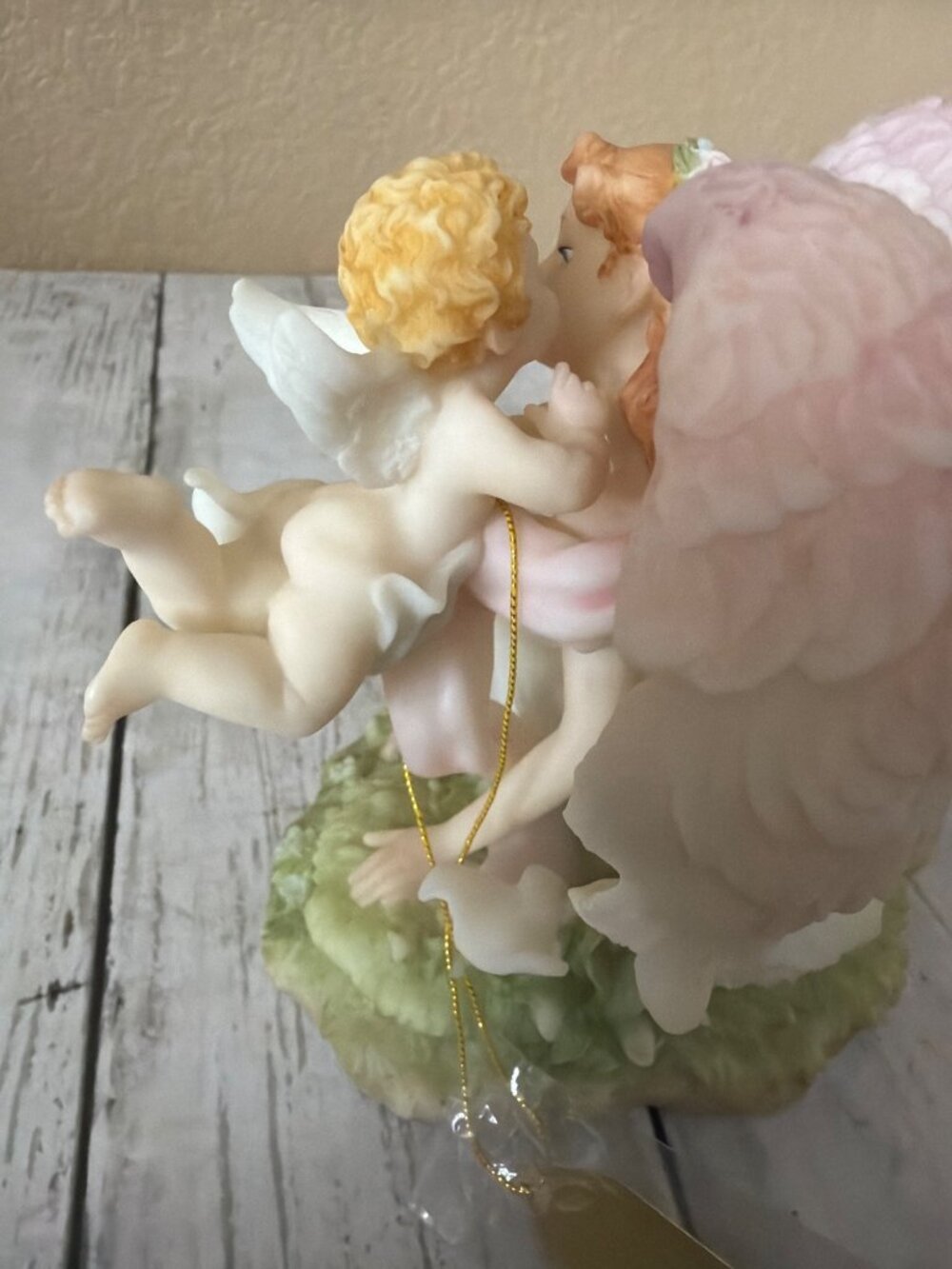 2002 Seraphim Classics Treasured Friends Golden Wings Exclusive #84352 - No Box - Picture 10 of 13